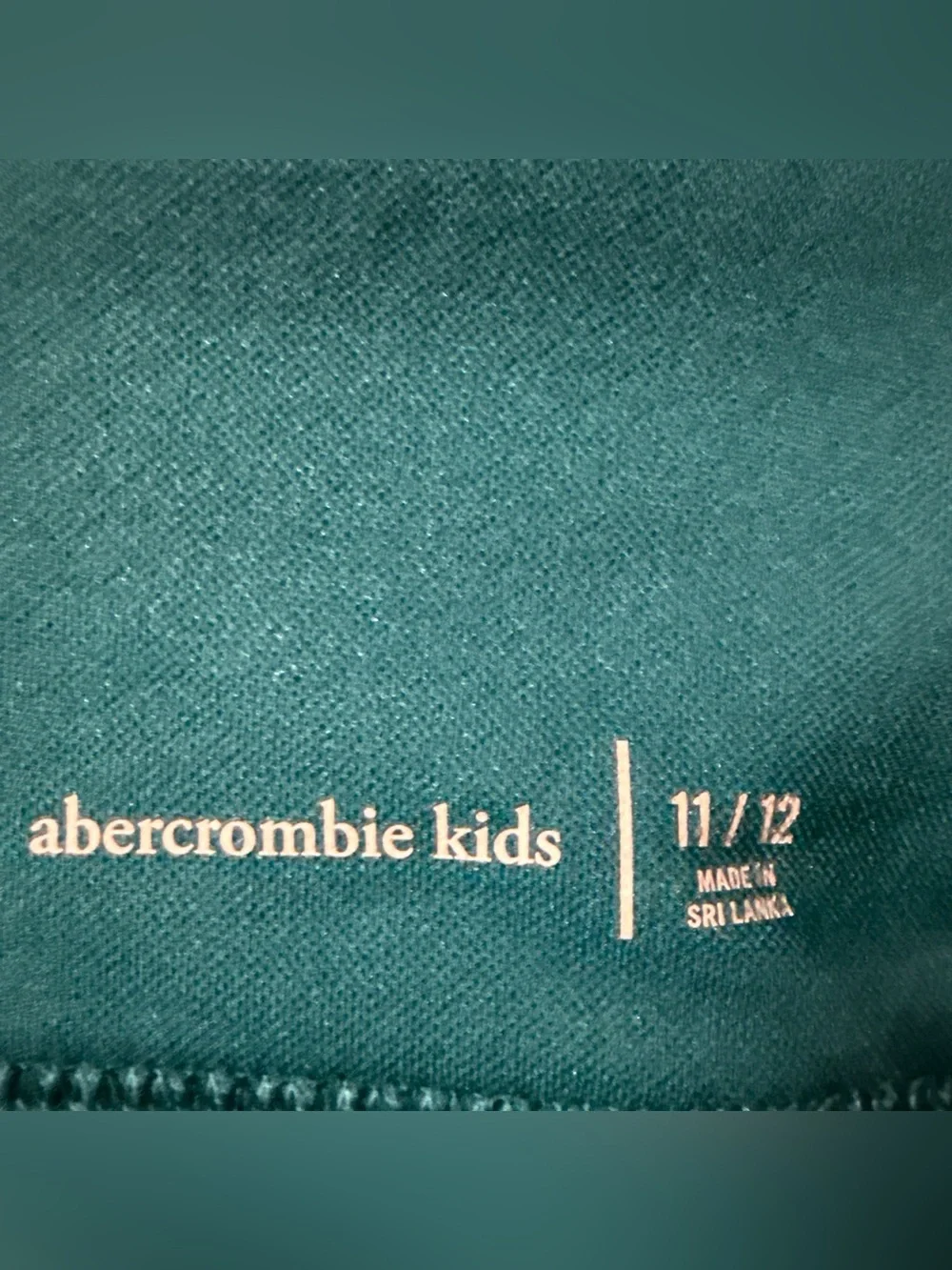Abercrombie & Fitch Teal Ribbed Girls' Two-Piece Swim Set